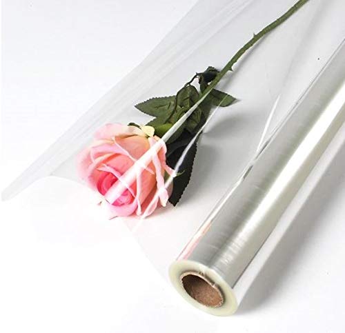 Purple Q Crafts Clear Cellophane Wrap Roll 16 Inches Wi
