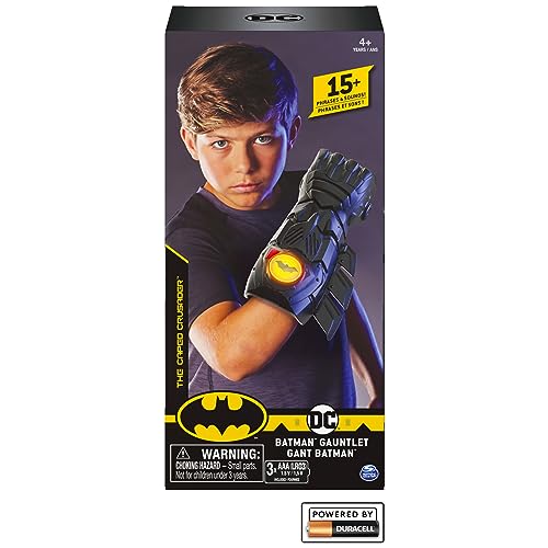 Batman, Interactive Gauntlet with Over 15 Phrases and Sounds, Kids Toys for Boys Aged 4 and Up
