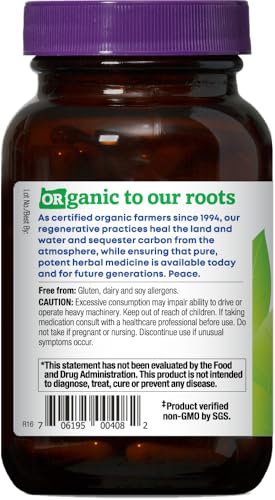 Oregon&#39;s Wild Harvest Muscle Relax Organic Herbal Supplement 90 Vegan Capsules