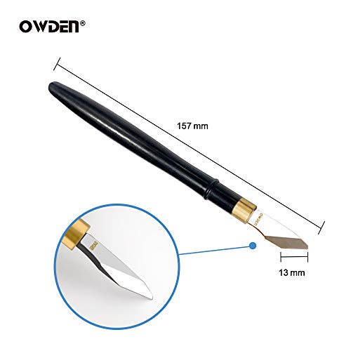 Professional Precision Knife, Hobby Knife,Leather craft scrapbooking sharp knife,Ebony Wood handle,Leather Paper Cloth cutting knife leather paper craft working tool,Craving knife.