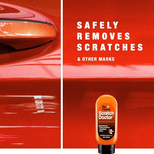 4 Piece Car Care Kit, All in One Complete Car Care Kit, Includes Scratch Doctor Scratch Remover, Car Polish, and 2 Microfiber Cloths