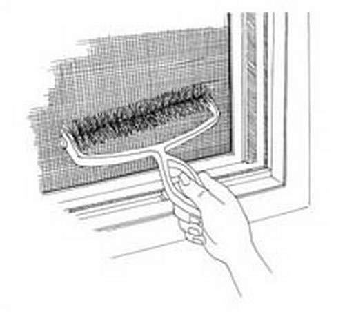 Revolving Wide Faced Screen Brush 7.5 x 8.2 x 2 inches