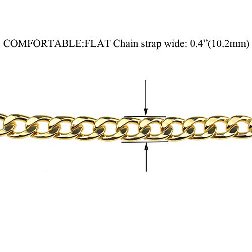 HAHIYO Purse Chain Strap Length 15.7 inches Yellow Gold