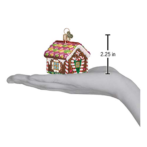 Ornaments: Gingerbread Collection Glass Blown Ornaments for Christmas Tree, Gingerbread House, 20013