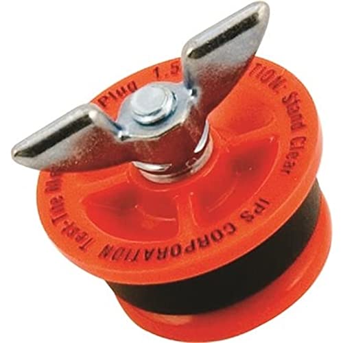 83593 Twist-Tite ABS Mechanical Test Plug, For 3-Inch NPS (End-of-Pipe Use Only), Red