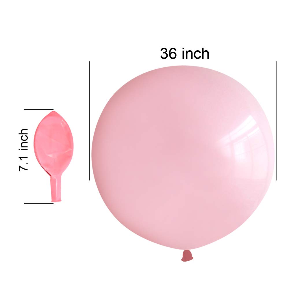 36 Inch Giant Latex Balloons, Pastel Lavender Rainbow Balloons Large Macaron Balloons for Birthdays Weddings Receptions Festival Party Decoration, Pack of 5 Pcs