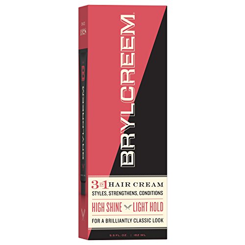 3-in-1 Original High Shine Men's Hair Cream for Styling, Strengthening, and Conditioning, Alcohol-Free, 5.5 Ounce