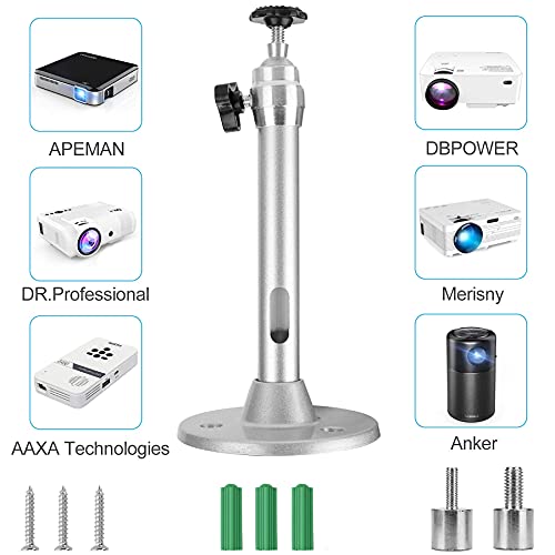 YiePhiot Mini Ceiling Wall Projector Mount Stand Compat