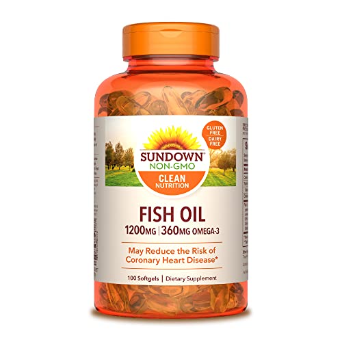 Sundown Fish Oil 1200 mg, Omega-3 Dietary Supplement, S