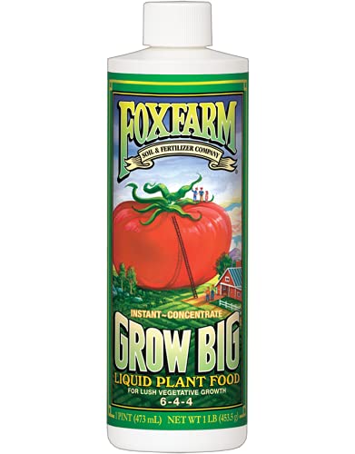 Fox Farm Liquid Plant Fertilizer: Big Bloom, Grow Big, Tiger Bloom (Pack of 3-16 oz. Bottles) 1 Pint Each + Twin Canaries Chart &amp; Pipette