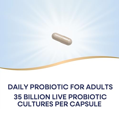 Nature&#39;s Way Fortify Optima Probiotic for Adults, 35 Billion Live Cultures, 15 Strains, Supports Digestive Balance and Immune Health*, No Refrigeration Required, 60 Capsules (Packaging May Vary)
