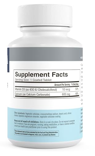 FREEDA Calcium 600 mg with Vitamin D3 400 IU – Essentia