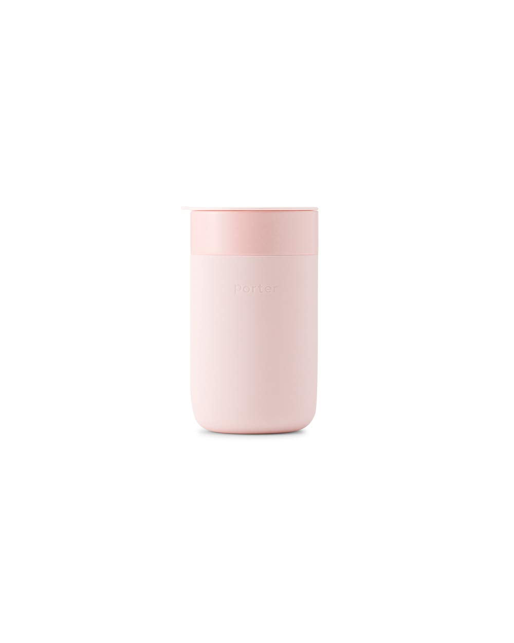 W&amp;P Porter Ceramic Mug w/ Protective Silicone Sleeve, Blush 16 Ounces | On-the-Go | No Seal Tight | Reusable Cup for Coffee or Tea | Portable | Dishwasher Safe