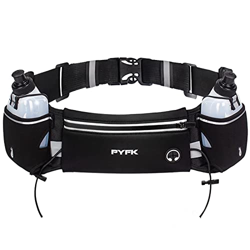 PYFK Upgraded Running Belt with Water Bottles, Hydratio