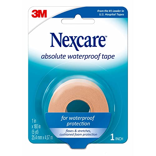 Nexcare Absolute Waterproof Tape, Flexible Foam Medical