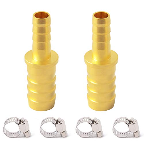 Metaland Brass Hose Barb Reducer, 5/8 to 3/8 Hose ID, R