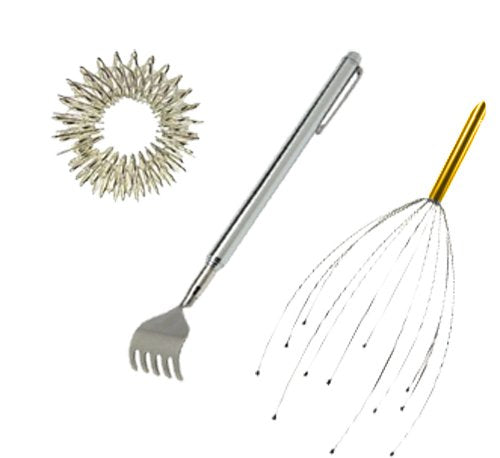 Oceanpure Massager Kit (Head Massager, Back Scratcher, 