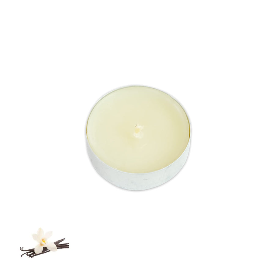 The Biggest Impact – Vanilla Scented 10 Pack Tealight Candles Have a Burning Time of 4 Hours, are Smokeless and Long Lasting, Home Decorative