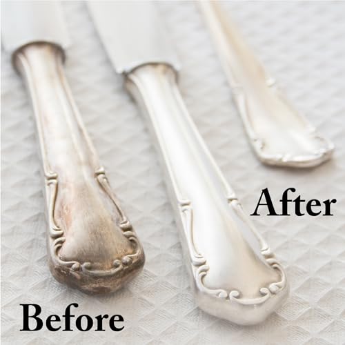 Goddard's Silver Polish Sterling Silver Cleaner for Dinnerware, Silverware, Instant Sterling Silver Jewelry Cleaner to Shine, Protect & Clean, All-in-One Tarnish Remover Solution for Silver, 7 oz
