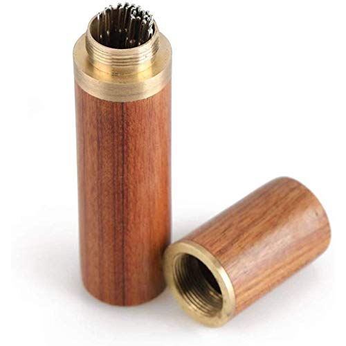 25Pieces Hand Sewing Big Eye Needles Sharp Needle,with Solid Wood Needle Case for