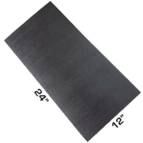 ABS Plastic Sheet 3-pack 12 X 24 X 0.0625 (1/16) 3 Pack, Black Haircell, for VEX Robotics Teams, Hobby, DIY, Industrial. Easy to Cut, Bend, Mold.