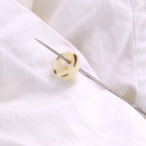 25Pieces Hand Sewing Big Eye Needles Sharp Needle,with Solid Wood Needle Case for