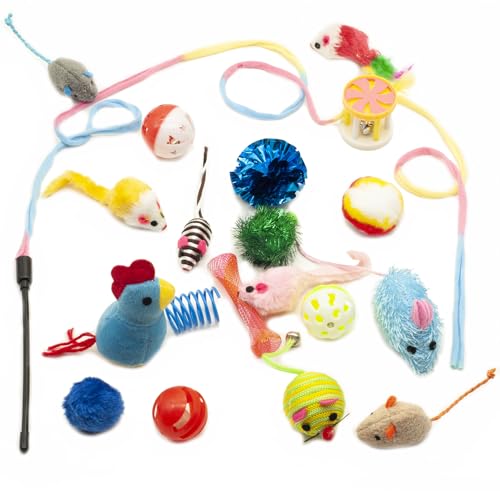 Cat Toys Variety Pack for Kitty 20 Pieces