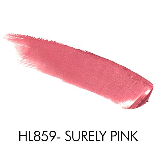 Herbal Lipstick, Surely Pink, Rich Pigmented and Creamy Lipstick, Infused with Aloe Vera, Chamomile &amp; Ginseng, Prevents Lips from Drying, Combats Fine Lines, Long Lasting Lipstick