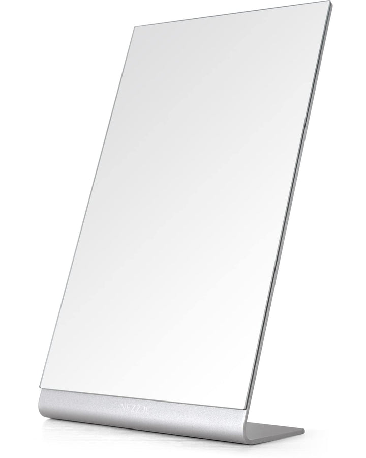 NEZZOE Modern Makeup Mirror, 12 Length Aluminum Desk Mi