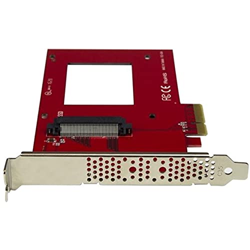 U.2 to PCIe Adapter - x4 PCIe - For 2.5 U.2 NVMe SSD - SFF-8639 PCIe Adapter - U.2 SSD - PCIe SSD - U.2 drive (PEX4SFF8639)
