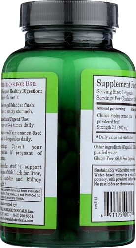 Royal Chanca Piedra (Break-Stone) Liver Gall Bladder Support - 400 mg - 120 Vegetarian Capsules