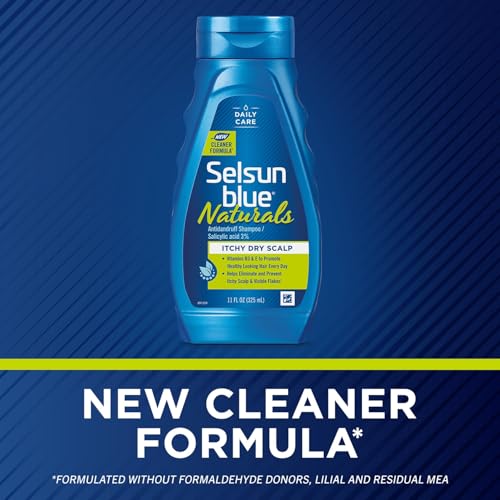 Naturals Itchy Dry Scalp Anti-dandruff Shampoo, 11 fl. oz., Extra-Hydrating Formula Plus Vitamins B5 &amp; E, Salicylic Acid 3%