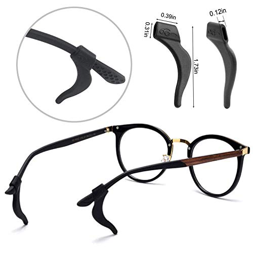 Benvo 12 Pairs Eyeglasses Retainers Silicone Glasses Te