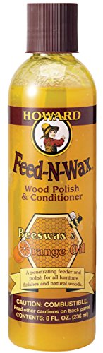 Feed-N-Wax Wood Polish & Conditioner, 8 oz, Orange