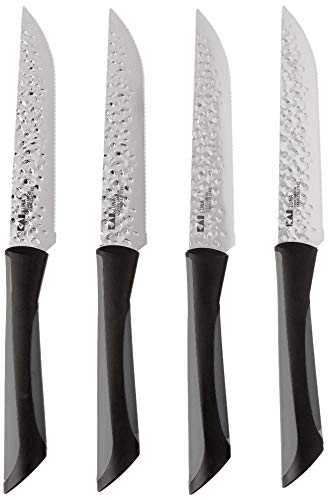 Kai Luna 4-Piece Steak Knife Set,Silver