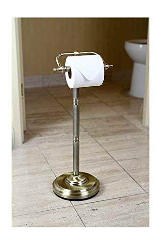 CC2103 Georgian Pedestal Paper Holder, Antique Brass 21-1/2