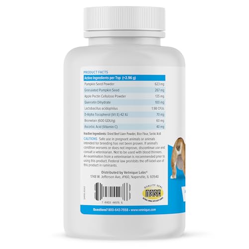 Labs Glandex Dog Fiber Supplement Powder for Anal Glands with Pumpkin, Digestive Enzymes & Dog Probiotics for Digestive Health - Vet Recommended - Boot The Scoot (Beef Liver, 5.5oz Powder)