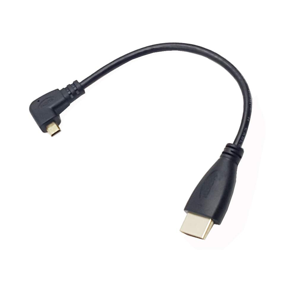 Angled Micro HDMI to HDMI Cable;Seadream 2pcs 8 inch 90