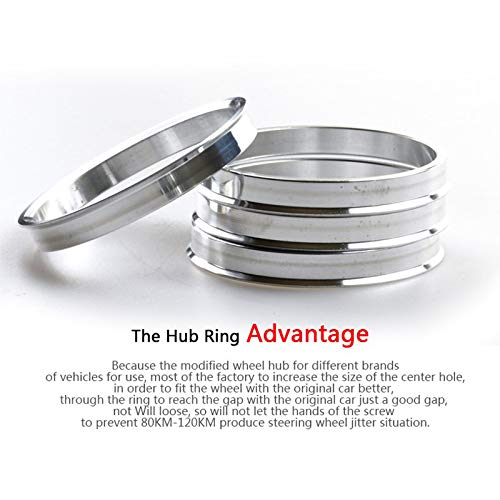 Alloy Aluminum Wheel Hub Centric Rings 67.1 to 60.1 - Set of 4 Hubcentric Rings - Performance Spigot Hubrings for 60.1mm Vehicle Hub with 67.1mm Center Bore Rim Compatible with Toyota L-EXUS