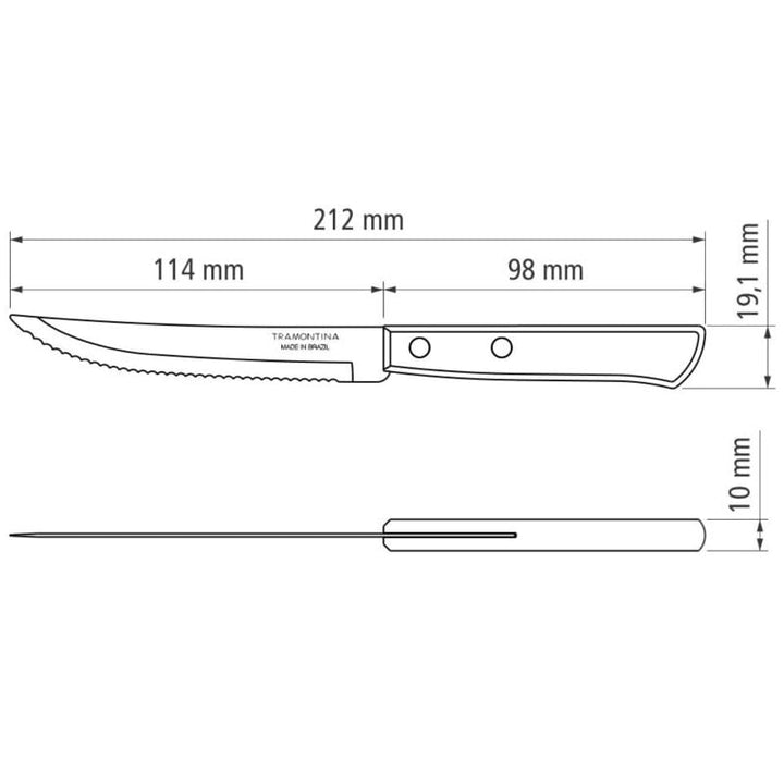 Knives Set, Stainless Steel, Red, 30 x 30 x 30 cm