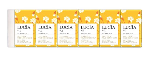 Lucia Guest Soap Set, Tea Leaf and Wild Honey (Pack of 