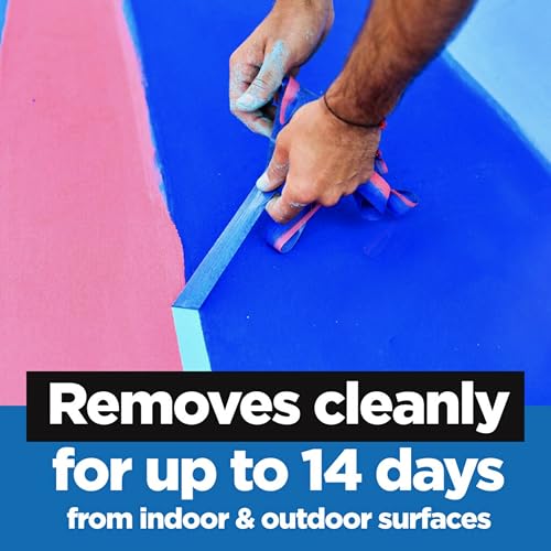Original Multi-Surface Painter&#39;s Tape, 0.70 Inches x 60 Yards, 1 Roll, Blue, Paint Tape Protects Surfaces and Removes Easily, Multi-Surface Painting Tape for Indoor and Outdoor Use