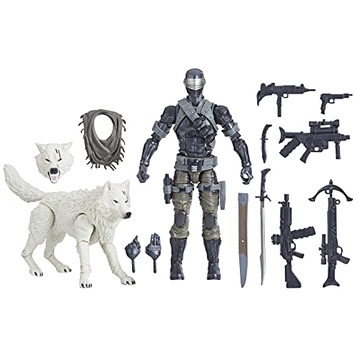 G. I. Joe Wolf Classified Series Snake Eyes &amp; Timber Action Figures 52 Collectible Premium Toys, 6-Inch Scale, Custom Package Art, F4321