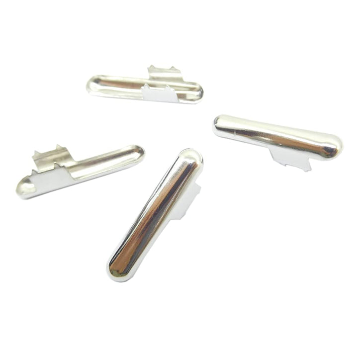 100 PCS Metal Barbs Elastic Barbed Cord Fastener Cord Locks Ends Crimp for Masks Binding Hanging