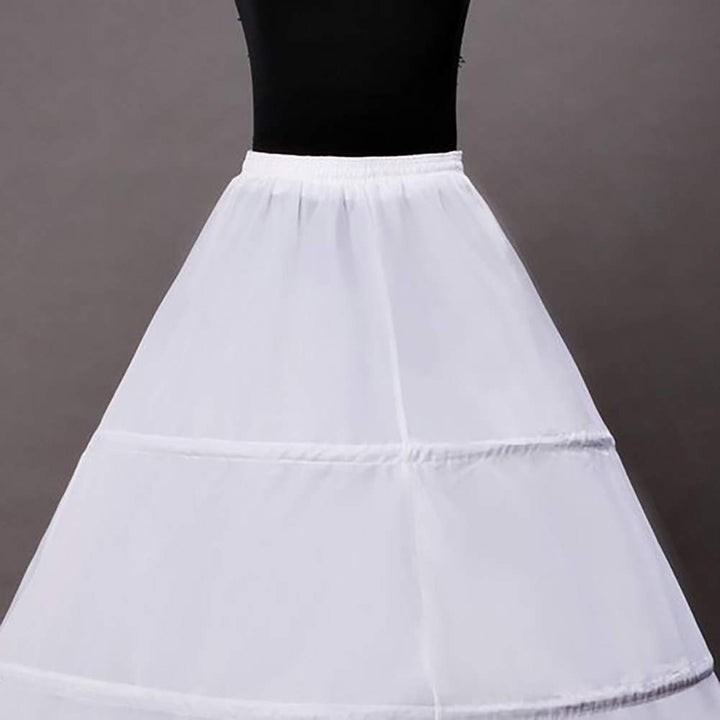 ZLQQ Women&#39;s 4-Hoop A-Line Floor Length Wedding