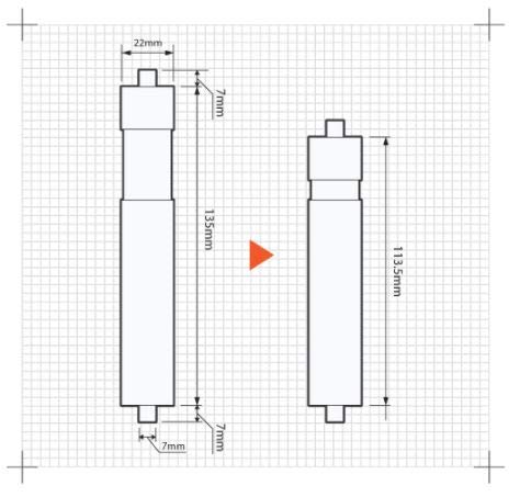 Tissue Roller Tissue Stick Restroom Paper Spring Loaded Holder (1 Pcs, White), Bathroom, Restroom, Toilet, Easy Installation, Made in Korea