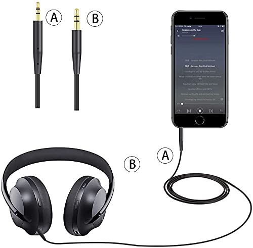 Alitutumao Replacement QC35 Headphone Cord Audio Cable 