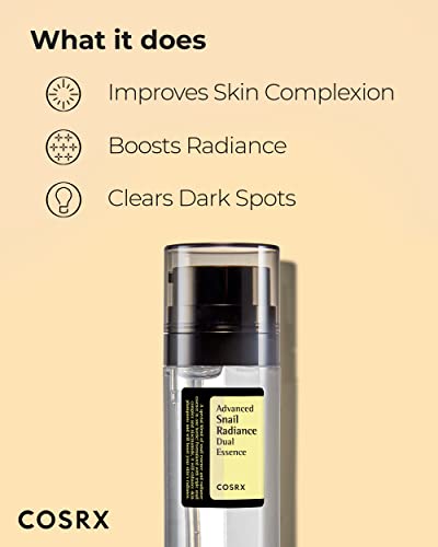 Niacinamide 5% + Snail Mucin 74% Dual Essence, Anti Aging Face Serum for Dull Skin, Mothers day gifts for mom, Sensitive Skin, Not Tested on Animals, Korean Skin Care, 2.70 fl.oz / 80ml