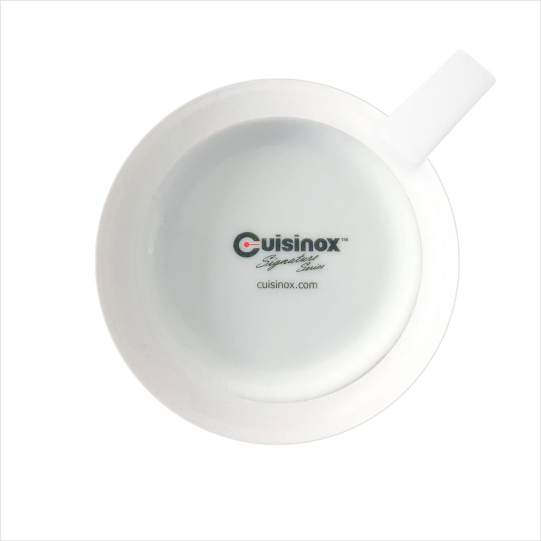 Cusinox White Porcelain Espresso Cup Sets for Espresso Coffee, 2 Oz