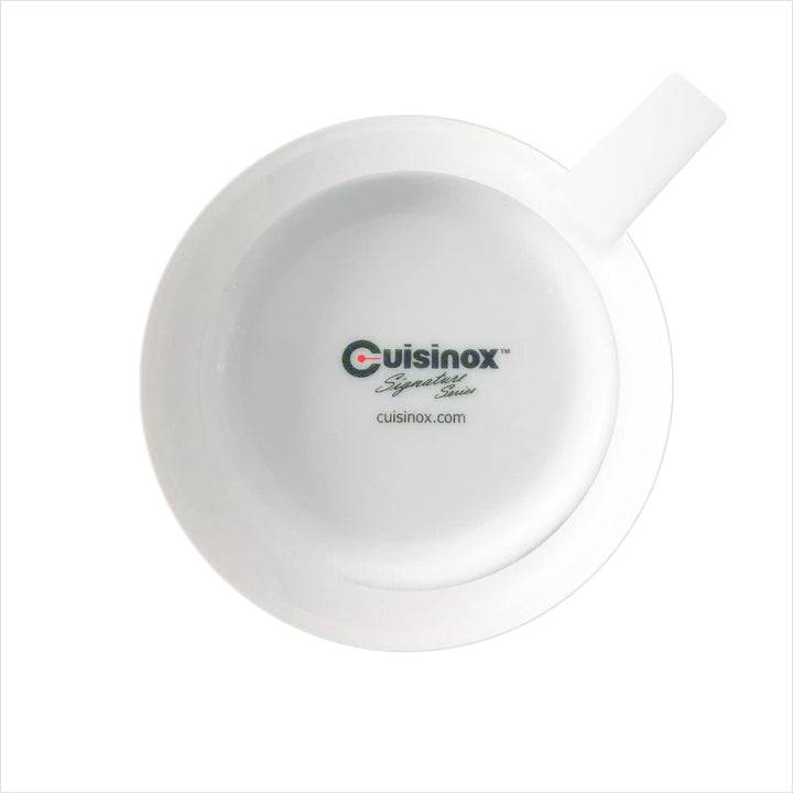 Cusinox White Porcelain Espresso Cup Sets for Espresso Coffee, 2 Oz